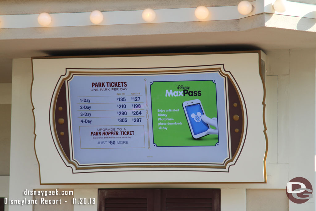 $135 for a 1 day 1 park ticket today.  Disney announced a ticket deal.  Check our blog for the press release and details.