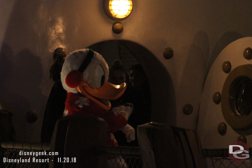 Donald near  his boat.