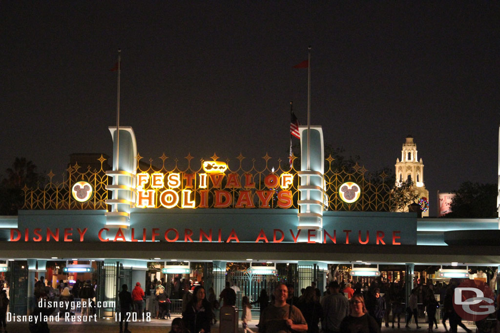 The Festival of Holidays sign is having some issues this evening.