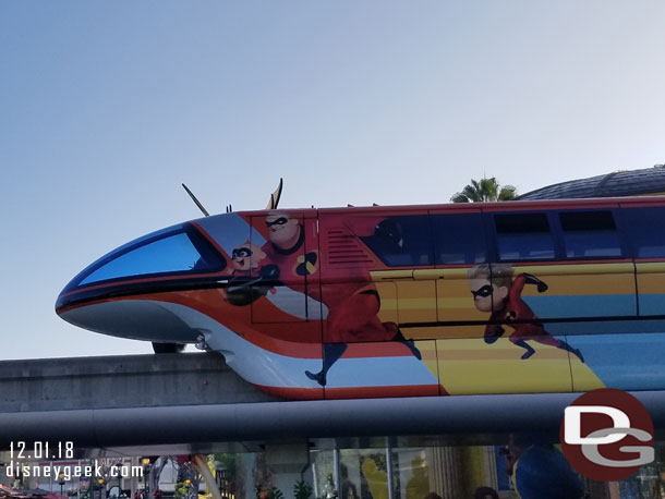 Monorail Orange still features the Incredibles