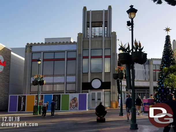 Work continues on the two new dining locations on the north side, they were originally said to open in Fall 2018.. but they look to have a lot of work left and are moving slowly.