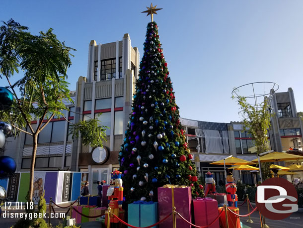 The Downtown Disney Christmas tree