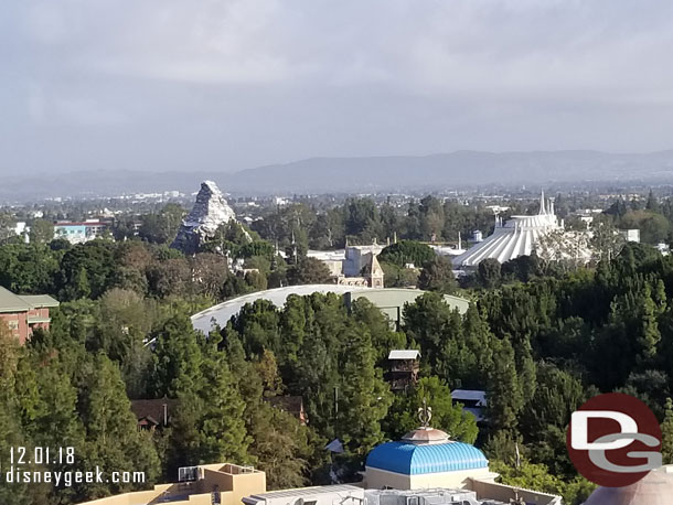 Looking toward Disneyland.