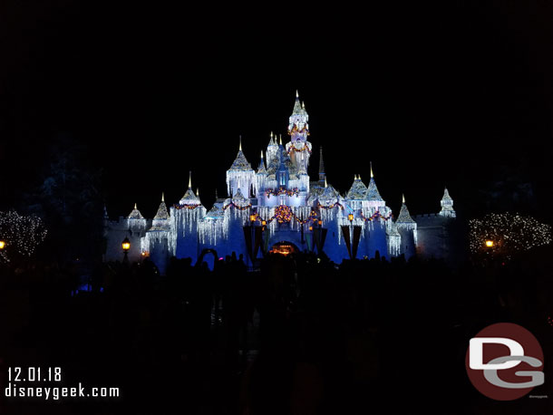 Sleeping Beauty Castle this evening.