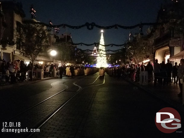 The procession continued on toward Town Square.  The street was kept clear of guests.