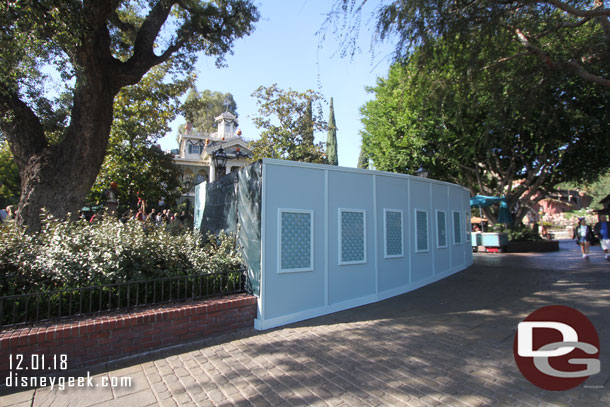 Walls up around the planter near the Harbor Galley.  Guessing they are shrinking it like so many others in the area.