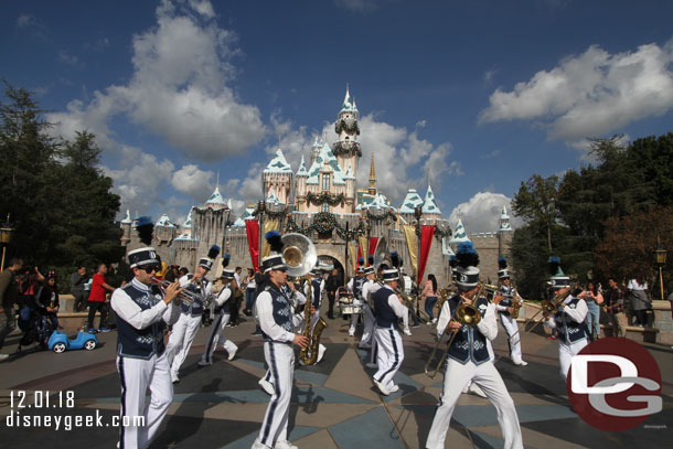 Back to the castle for the 11:40am performance of the Disneyland Band.