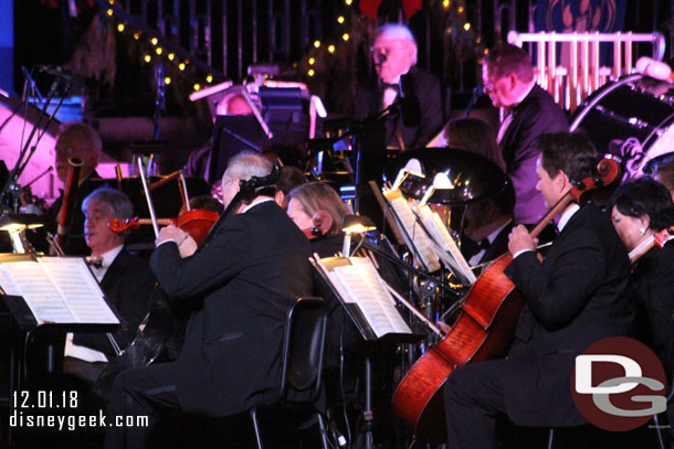 The orchestra began to play a few minutes before 5:30pm