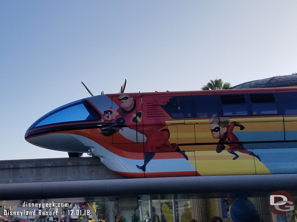 Monorail Orange still features the Incredibles