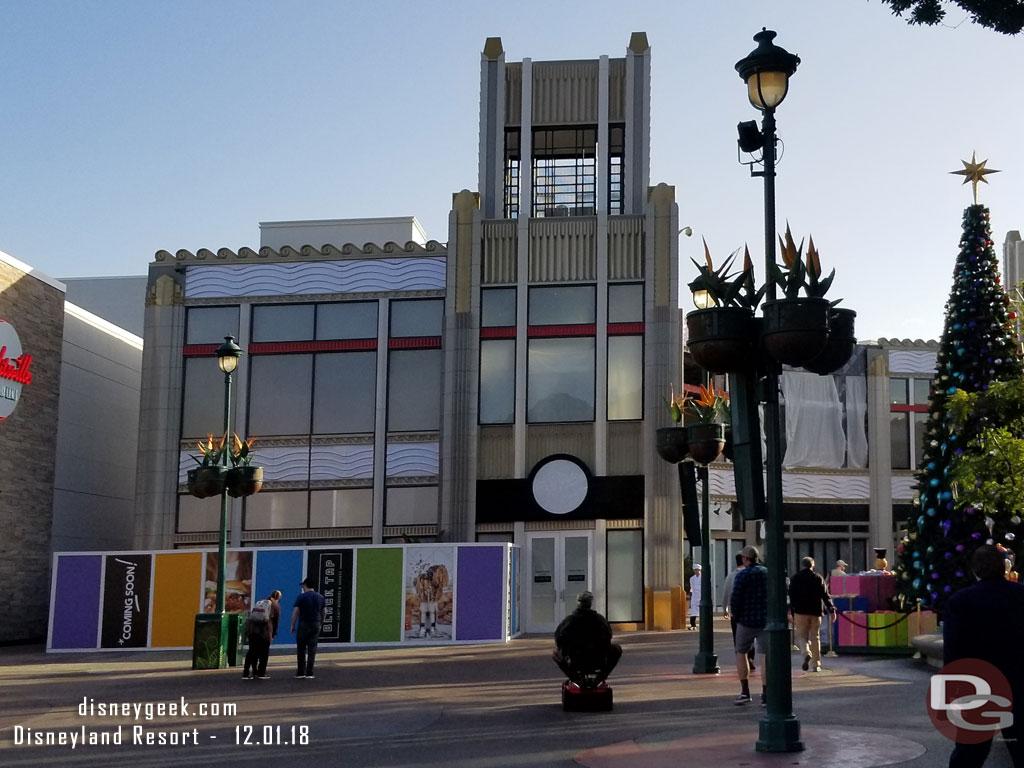 Work continues on the two new dining locations on the north side, they were originally said to open in Fall 2018.. but they look to have a lot of work left and are moving slowly.