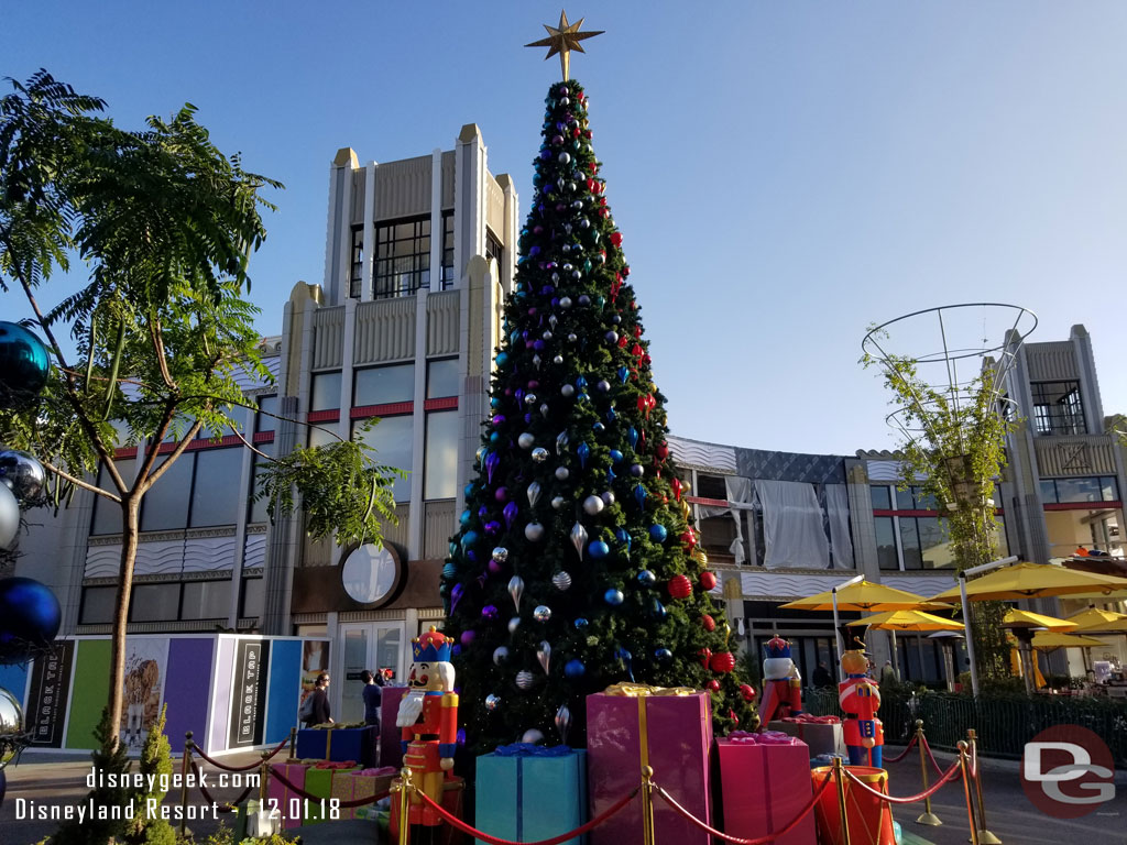 The Downtown Disney Christmas tree