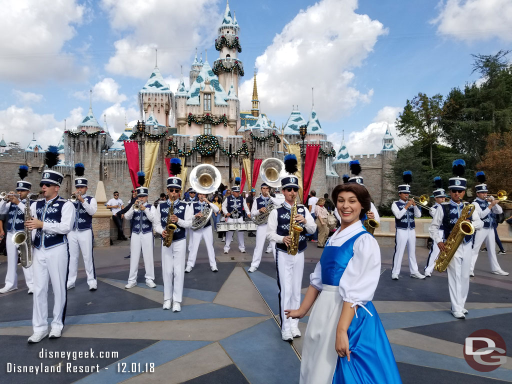 Belle joined the band for Be Our Guest