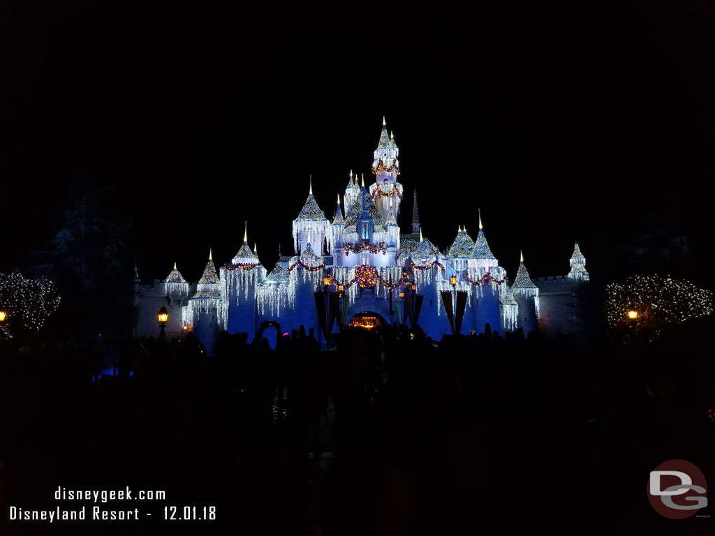 Sleeping Beauty Castle this evening.