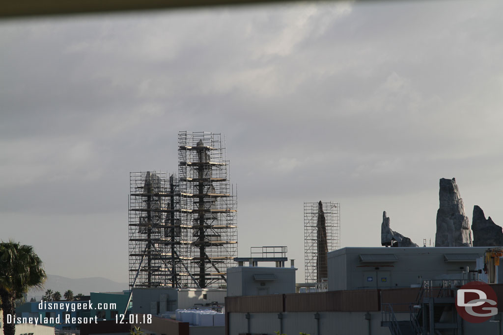 Not a lot of visible progress on the background spires.