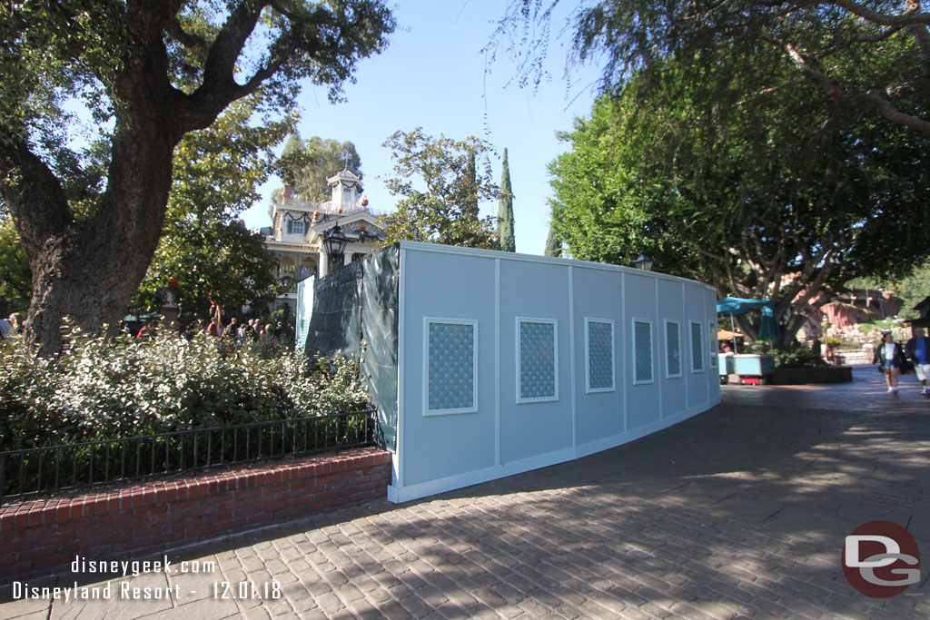 Walls up around the planter near the Harbor Galley.  Guessing they are shrinking it like so many others in the area.