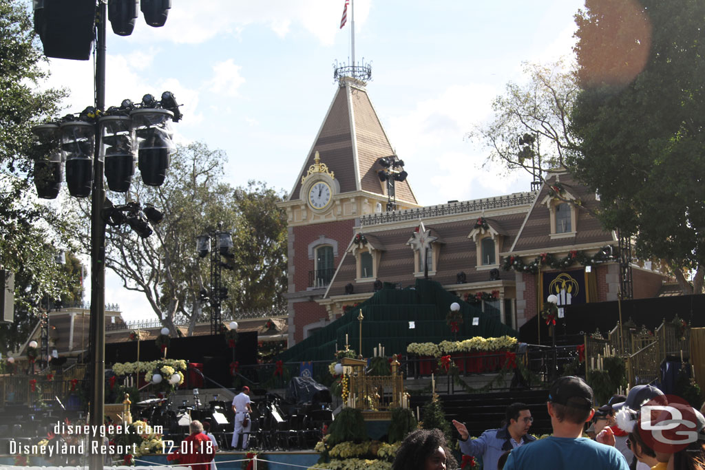 Work continues on preparations for the Candlelight as I exited the park.