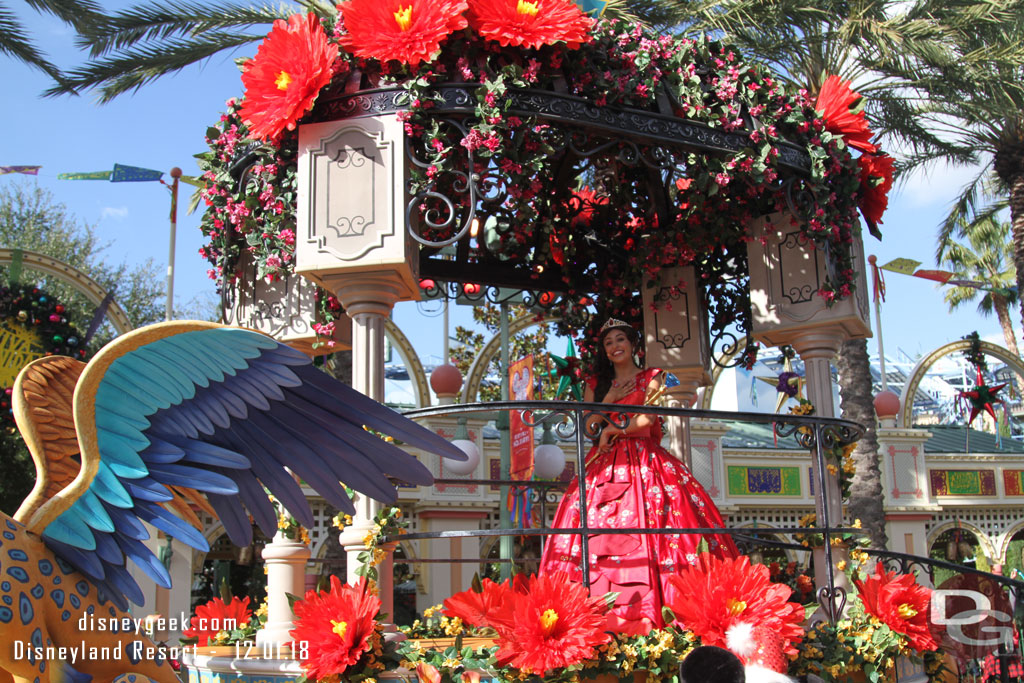 The procession passing by.