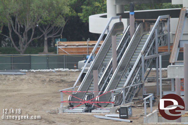 A closer look at the new escalators for the 2nd floor.