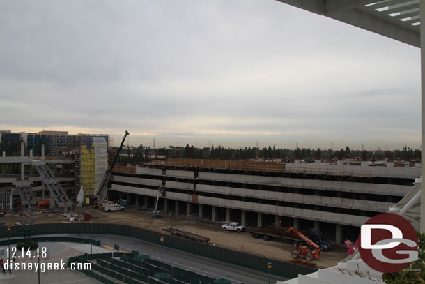 A wider look at the new parking structure