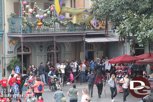 The line for the Nightmare Before Christmas meet and greet.