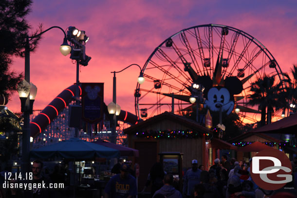 I missed a great sunset by a couple minutes.. as I approached the Pier this was the scene.