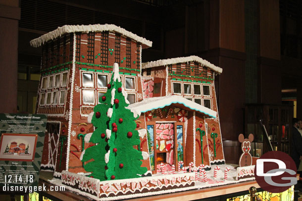 The Grand Californian gingerbread house.