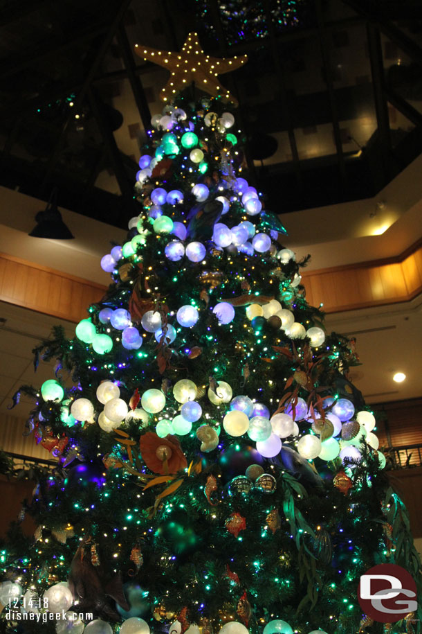 The tree in the lobby area.