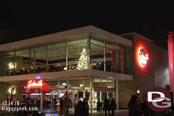 Splitsville has a couple Christmas trees