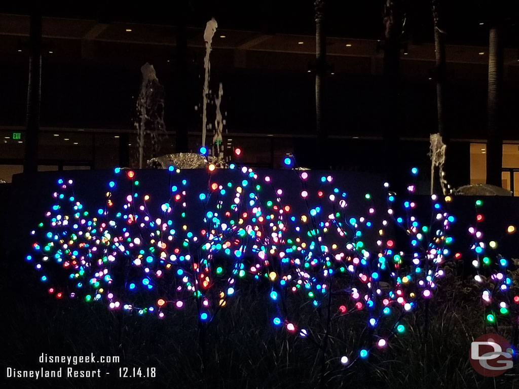 In front of the Fantasy Tower at the Disneyland Hotel.