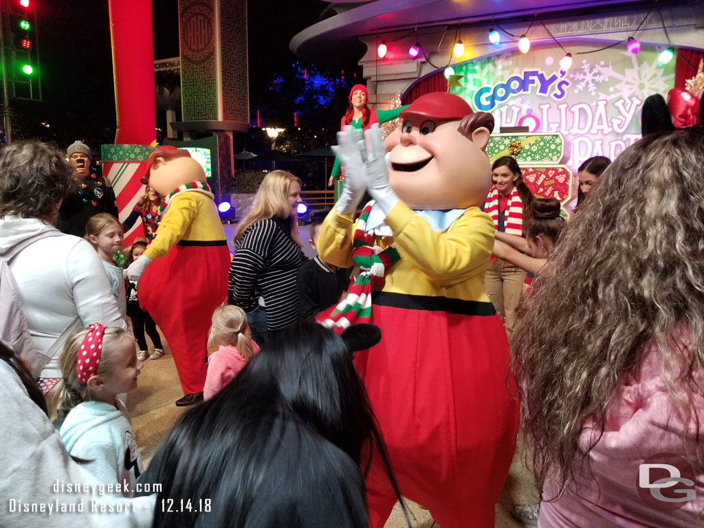 Tweedle Dee and Tweedle Dumb were out at the Dance Party as I walked by.