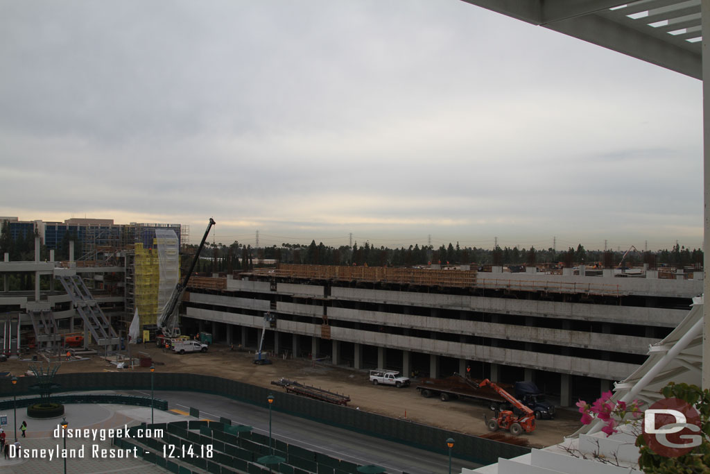 A wider look at the new parking structure