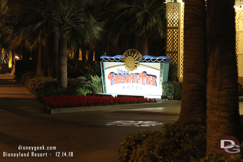 I crossed Disneyland Drive and visited the Paradise Pier Hotel.  