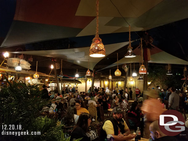 The dining area.