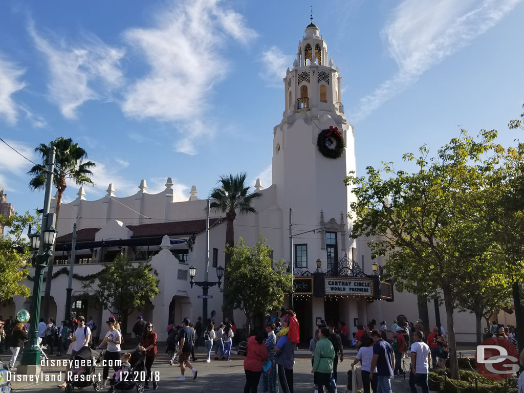 Carthay Circle this afternoon.