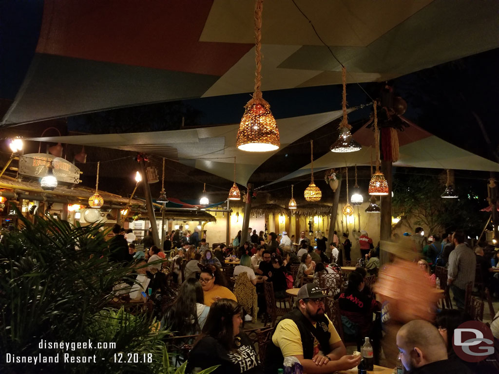 The dining area.