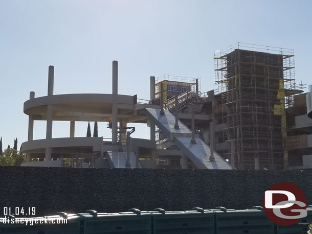 The escalator area from ground level.