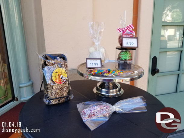 Some treats on display near Trolley Treats