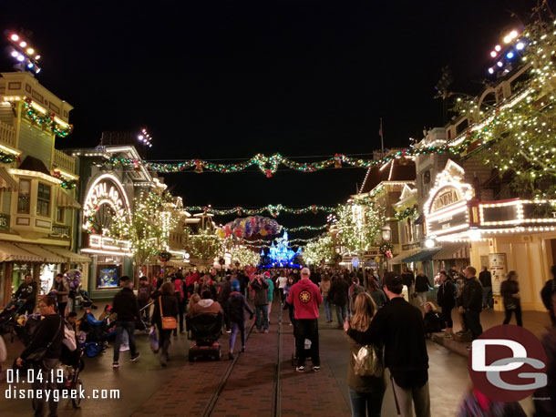 Main Street USA at 9:05pm