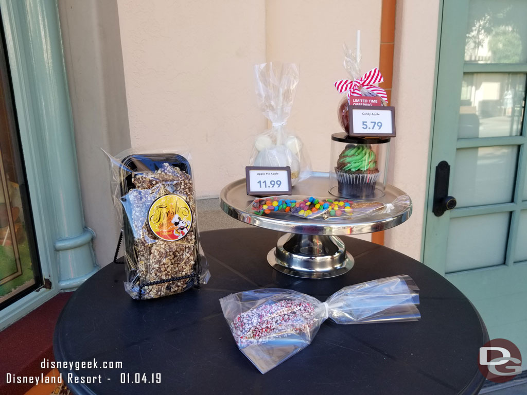 Some treats on display near Trolley Treats