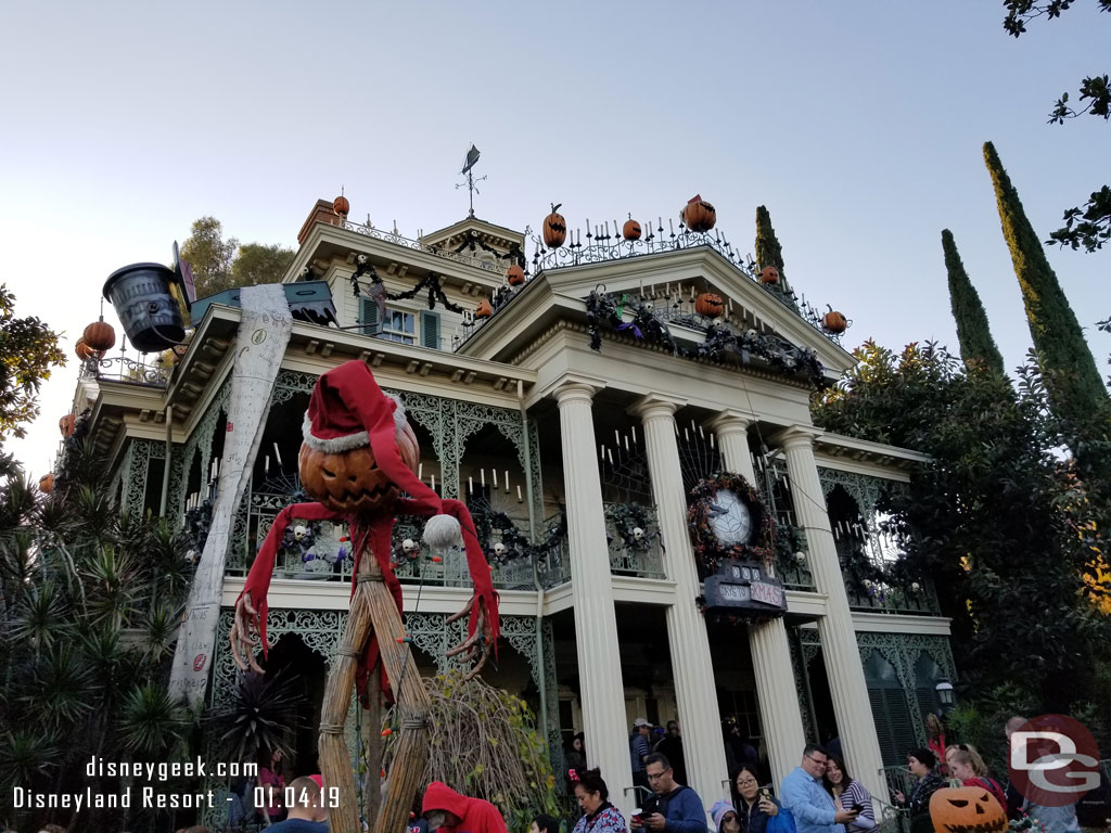 This is the final weekend for Haunted Mansion Holiday. It closes Monday to transform back to the regular show.