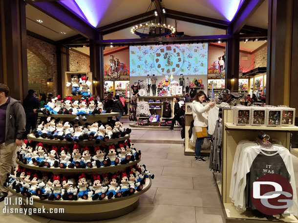 The center section of World of Disney now features Get Your Ears On merchandise.