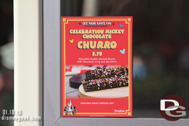 Here is a churro in Paradise Gardens Park.