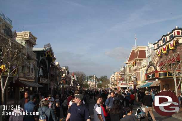 Main Street USA this afternoon
