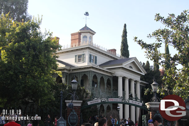 The Haunted Mansion returned today with the classic show after a very quick turn around from the Haunted Mansion Holiday that closed less than two weeks ago.