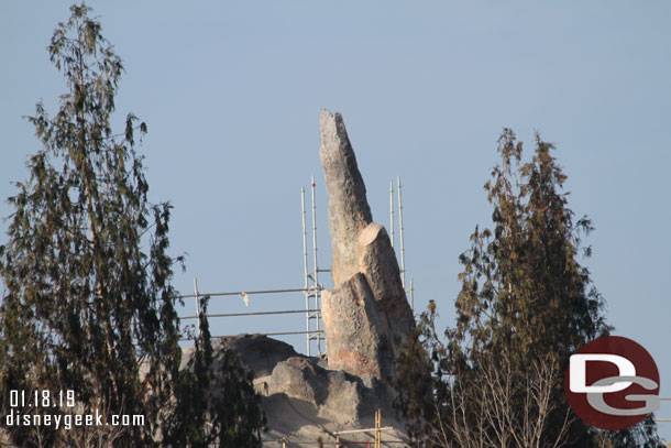 The scaffolding was recently removed from this formation.