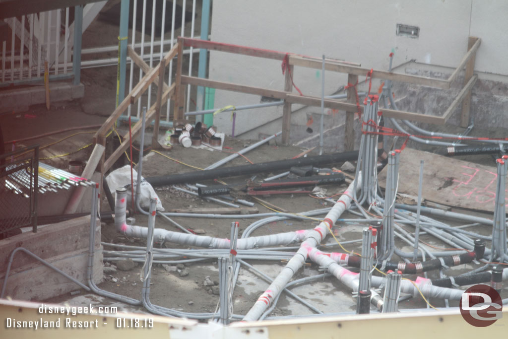 A look at the conduit and piping for the Inside Out Emotional Whirlwind (again no opening date has been announced).