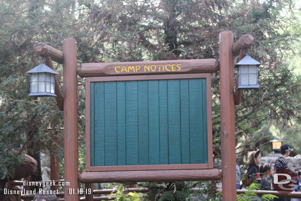 Santa and his team have moved out of the Redwood Creek Challenge Trail.  Notices have not returned to the board.