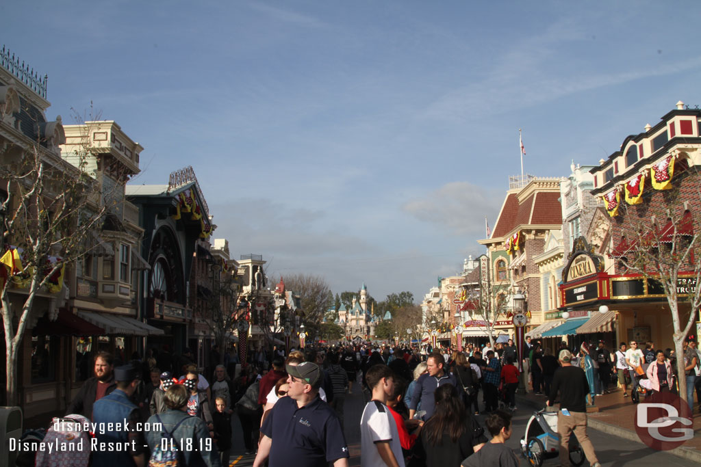 Main Street USA this afternoon