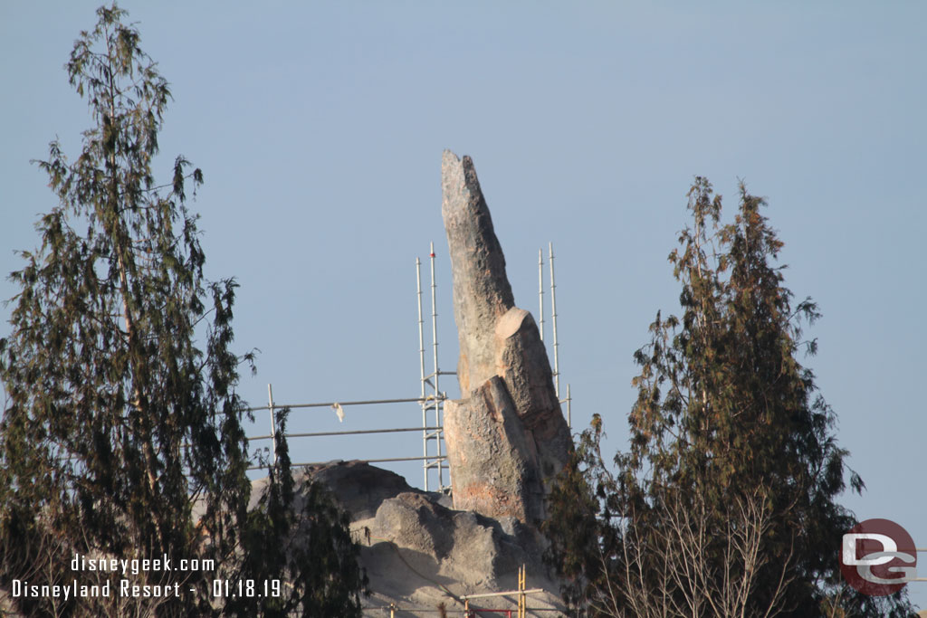 The scaffolding was recently removed from this formation.