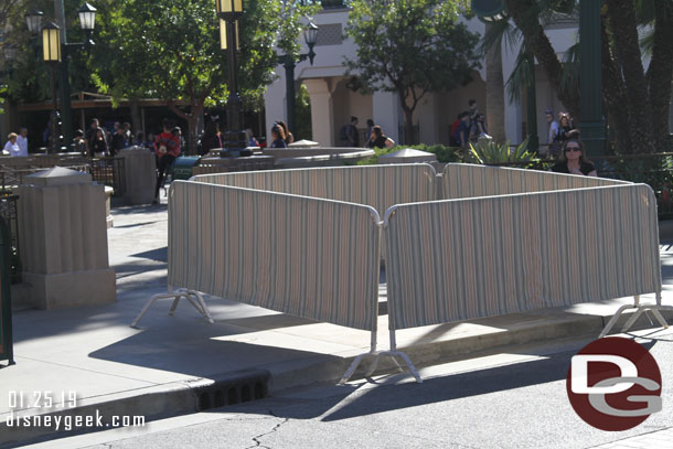 Some renovation work underway on Buena Vista Street.